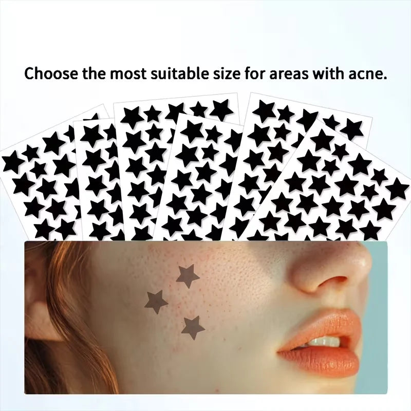 200/320/400pcs - Acne Patch, Suitable for Both Men and Women, Adult Black Star Pattern - Suitable for all skin types, acne clean