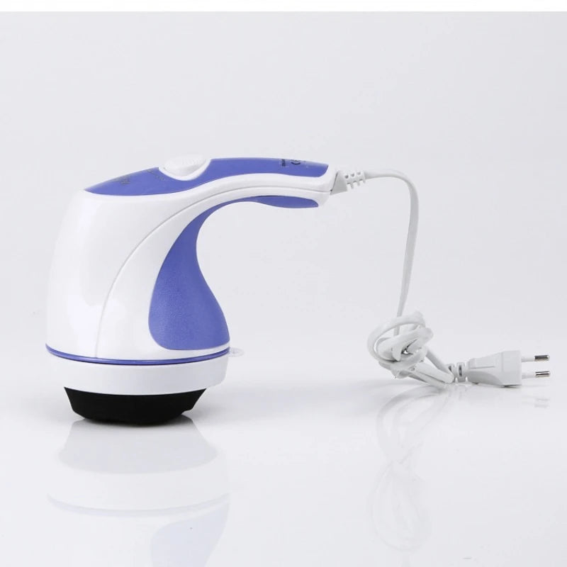 Electric Body Shaping Massager - Deep Tissue Muscle Relief Tool Body Shaping Massage Equipment blue-white Tidesmit