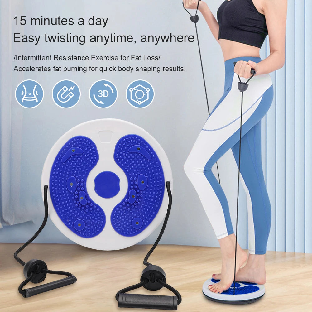 Twist Waist Disc with Resistance Bands for Core and Full Body Shaping Body Shaping Massage Equipment Tidesmit