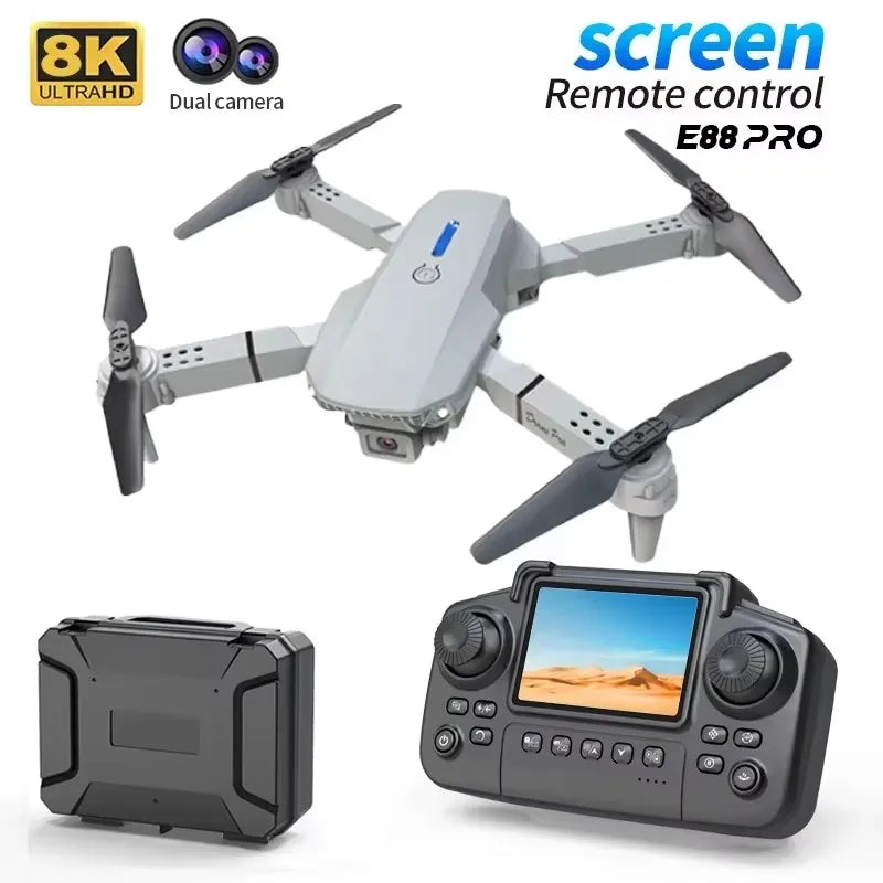 4K Camera Drone Foldable Quadcopter - Beginner-Friendly Tech Grey 8K 1B Tidesmit