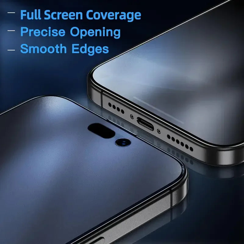 Matte Privacy Screen Protector for iPhone - Anti-Glare Tempered Glass Tidesmit