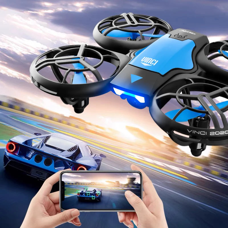 4K Camera Drone for Kids - Gesture Control Foldable Quadcopter Blue Tidesmit