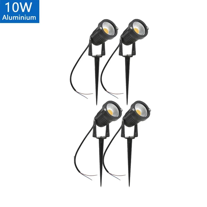 LED Waterproof Outdoor Garden Lawn Lights Spike Bulb 5W/10W/15W Tuinverlichting 220V 110V 12V - Adjustable Solar Powered Garden