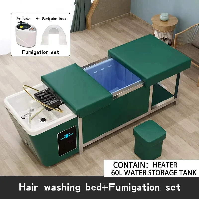 Massage Shampoo Bed with 90L Tank - Professional Salon Spa Station Massage Chairs Tidesmit