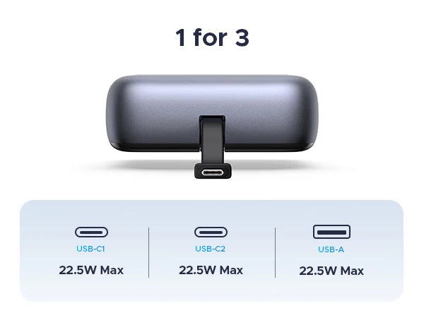 20000mAh Portable Charger - Fast Charging Power Bank for iPhone 16 Tidesmit