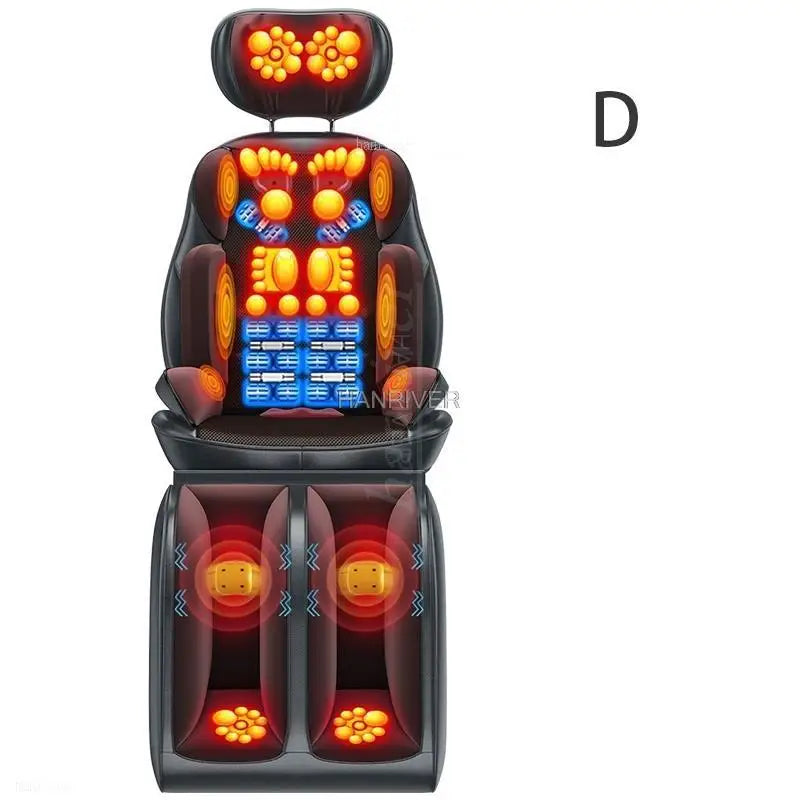 Full Body Electric Massage Chair - Deep Tissue Physiotherapy Brown Massage Chairs Tidesmit