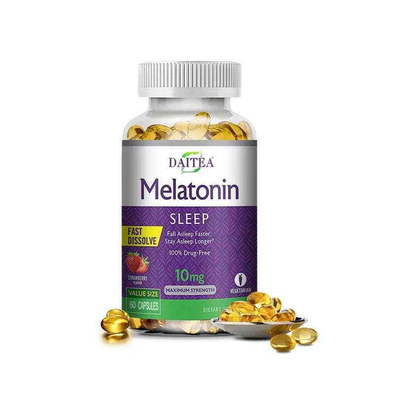 Daitea Sumian Capsules-Melatonin, improve memory sleep, improve insomnia, improve mood, enhance immune system and anti-oxidation