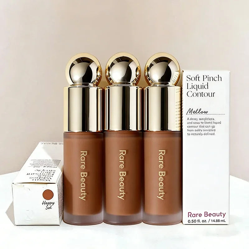 Tidesmit 2026 liquid highlighter and bronzer contouring cream shimmer texture close-up for radiant face makeup