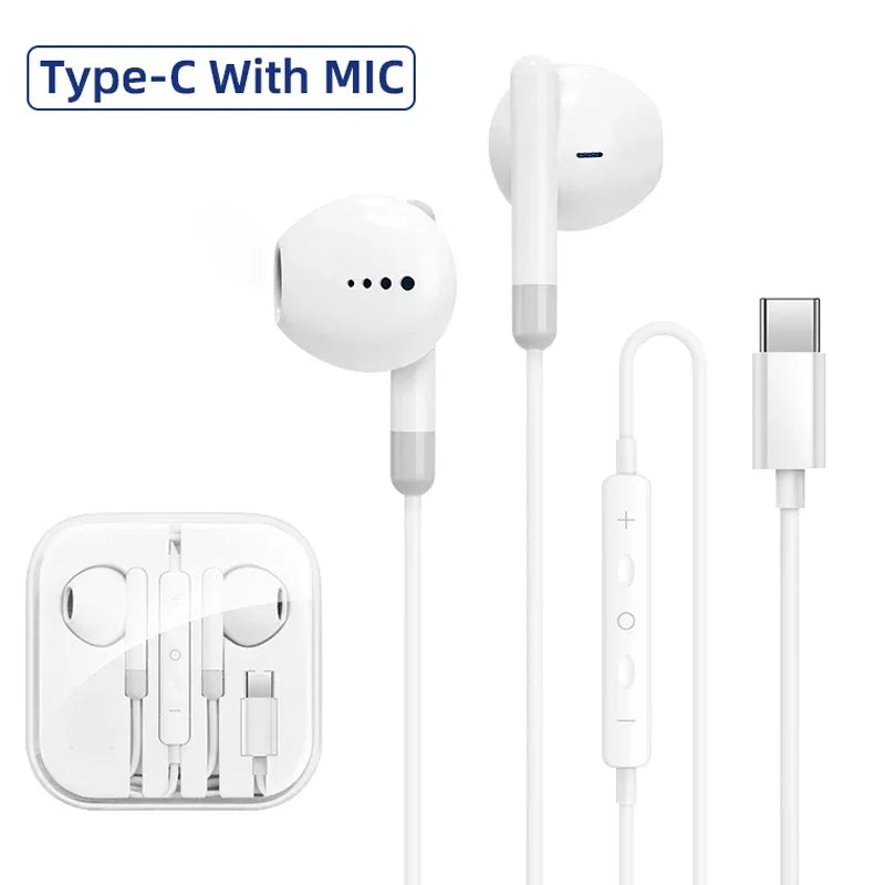 Tidesmit Wired USB-C Earbuds with In-Ear Noise Isolation - 1 Pair Type C Tidesmit