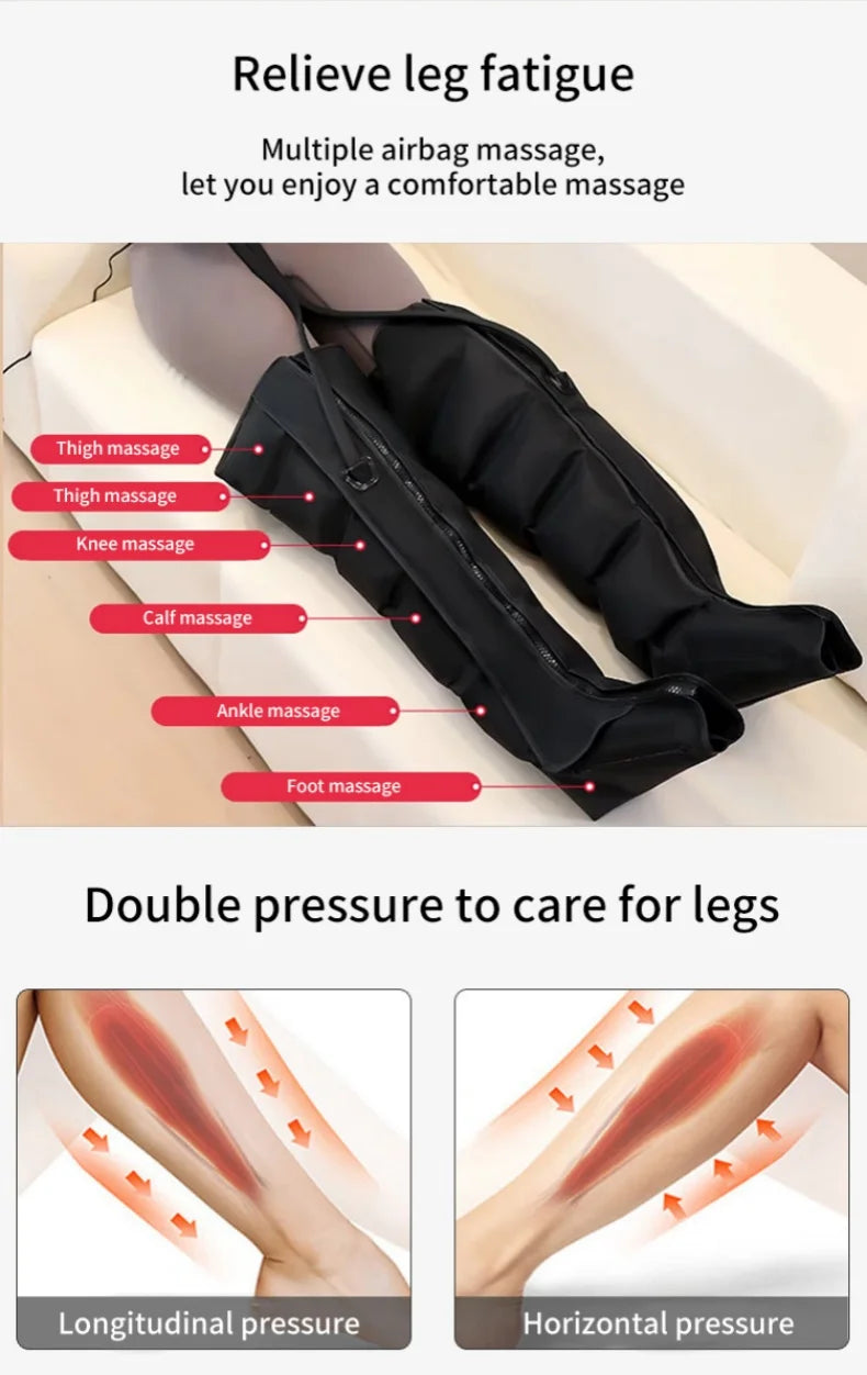 Leg Massager for Circulation: Air Compression Relief by Tidesmit Body Shaping Massage Equipment Tidesmit
