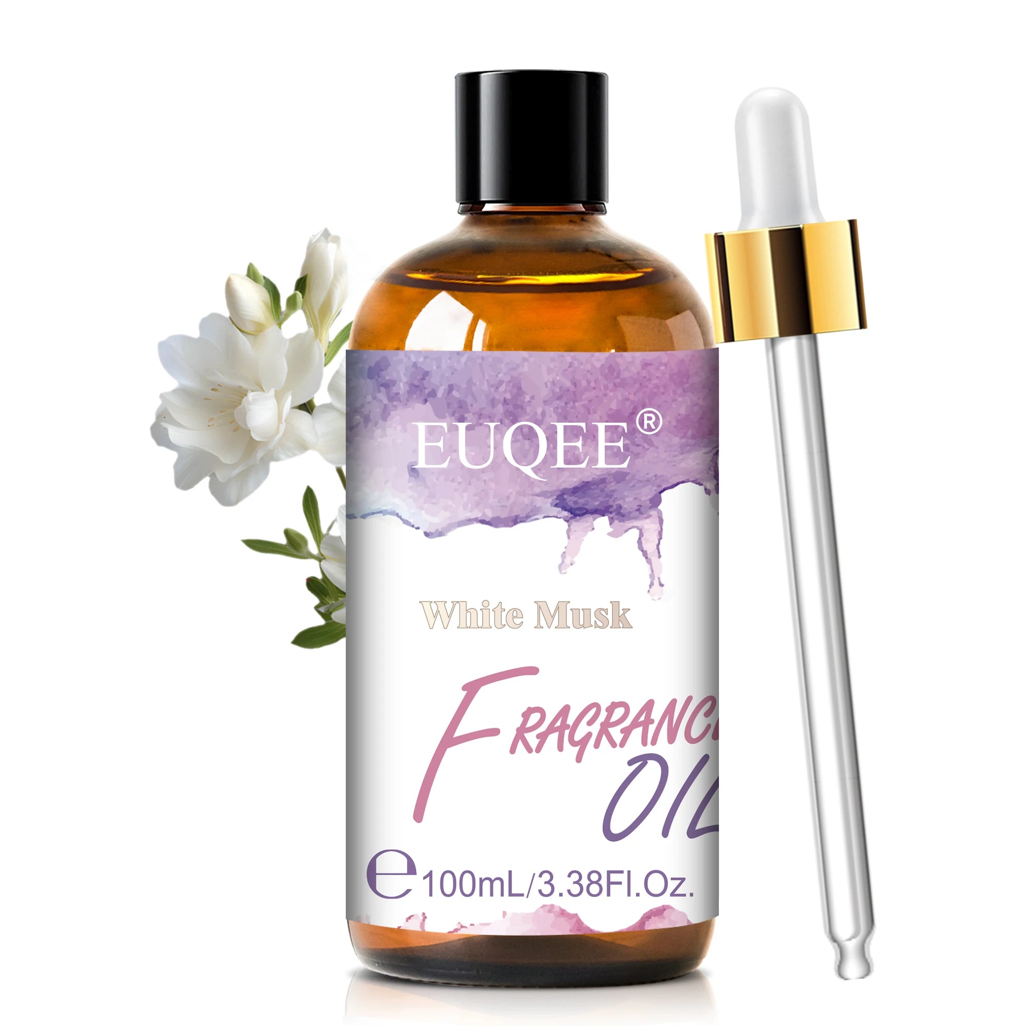 EUQEE 100ml Premium Fragrance Oil Coconut Vanilla White Musk Freesia Aroma Fragrance Oils For Diffuser Humidifier Candle Making