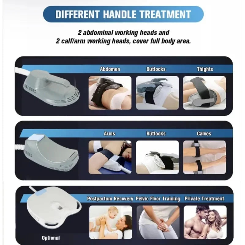 EMS Body Sculpt Machine - Professional Muscle Toning & Fat Reduction Fascia Gun Tidesmit