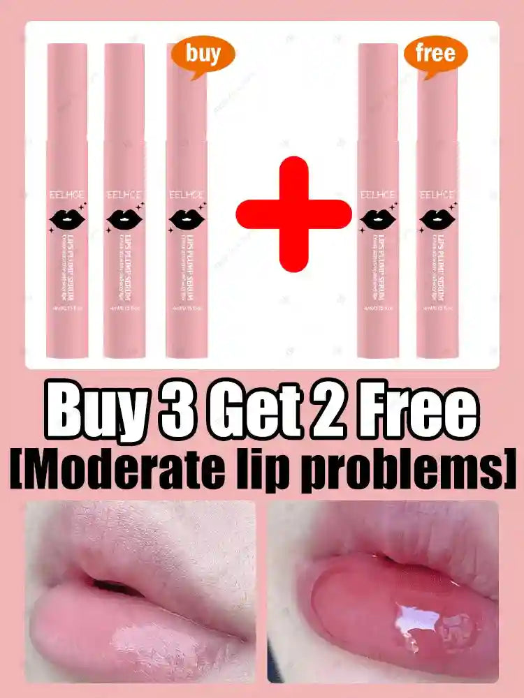 Lip Plumper Serum: Natural Hydrating Lip Care for Fuller Lips Lip Care Buy 3 get 2 Free Tidesmit