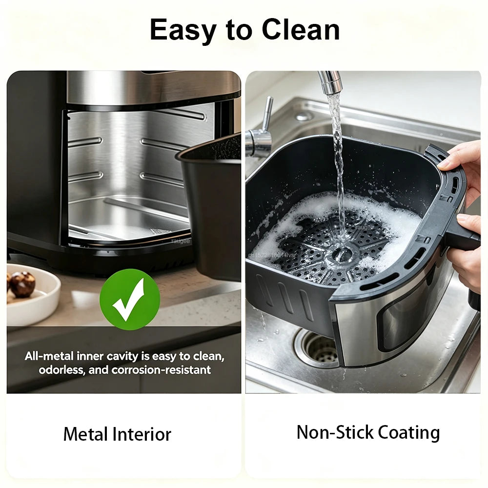 Air Fryer with 8L Large Capacity Electric Air Fryers without oil Airfryer Oven for Chicken Wings Fries Chips Cooker Air Fryer