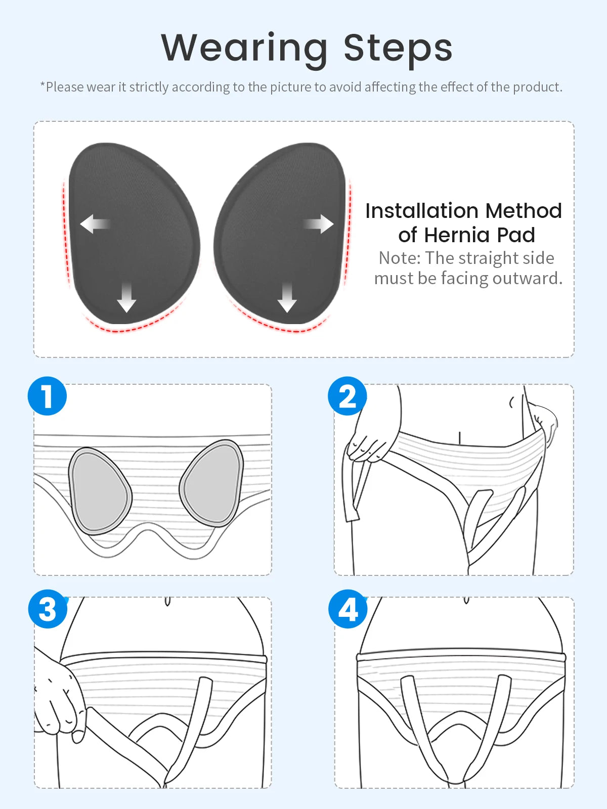 Hernia Belt for Inguinal Pain Relief - Adjustable Support for Daily Comfort Relaxation Treatment Tidesmit