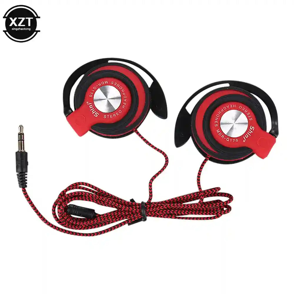 Tidesmit Over-Ear Headphones with Deep Bass and Adjustable Fit Red Tidesmit
