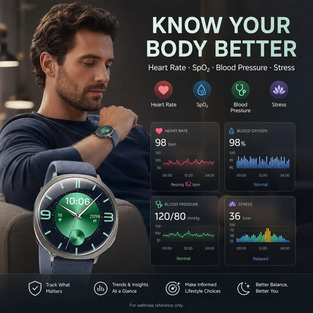 New M301 Smart Watch Round AMOLED Curved Screen Dial Call Alarm Clock Flashlight Health Tracking Fitness Smart Watch Women