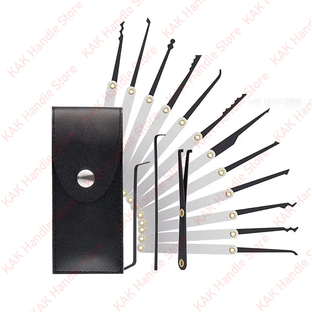 15-31pcs Lock Picking Set Transparent Locksmith Tools Multifunctional Training Lock Set Padlock Steel Hand Tools Hardware Tools