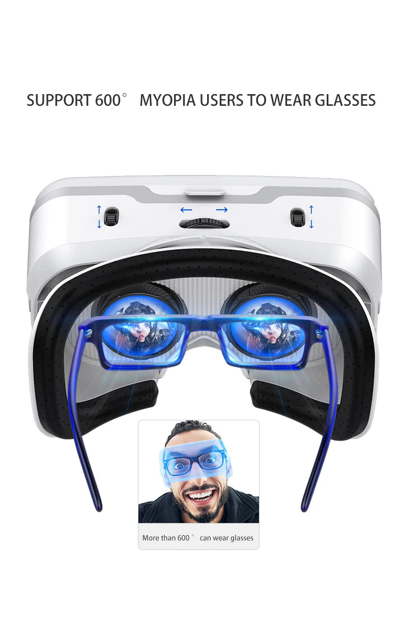 VR Headset for Smartphones - Lightweight Immersive Mobile VR Glasses Tidesmit