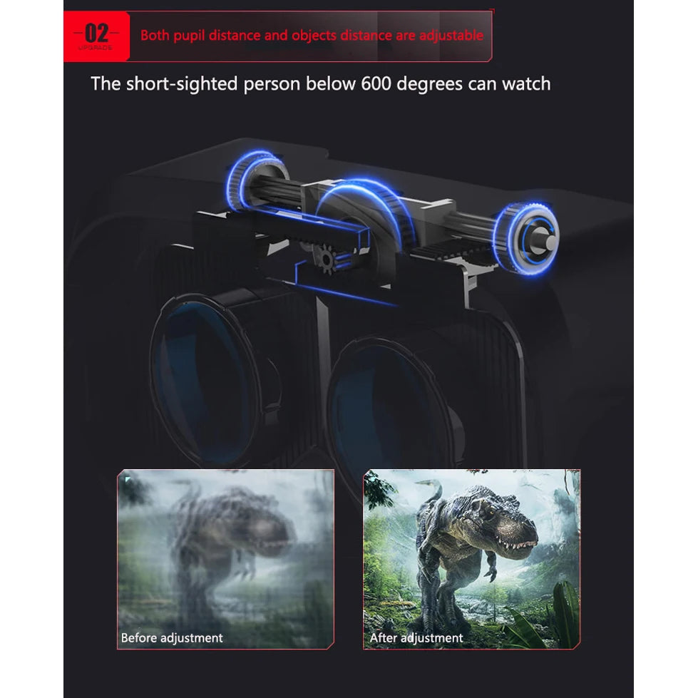 VR Headset for Smartphones - Immersive 3D Reality Glasses for Mobile Tidesmit