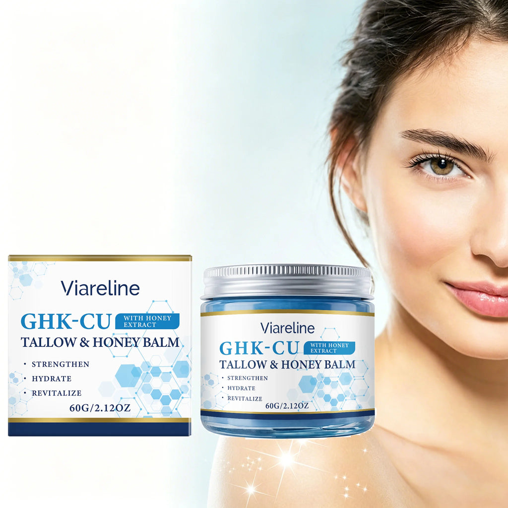 Ghk-Cu Beef Tallow Balm Deep Hydration Brighten Skin Enhance Elasticity Firming Smooth Face Moisturizer For Dry Sensitive Skin