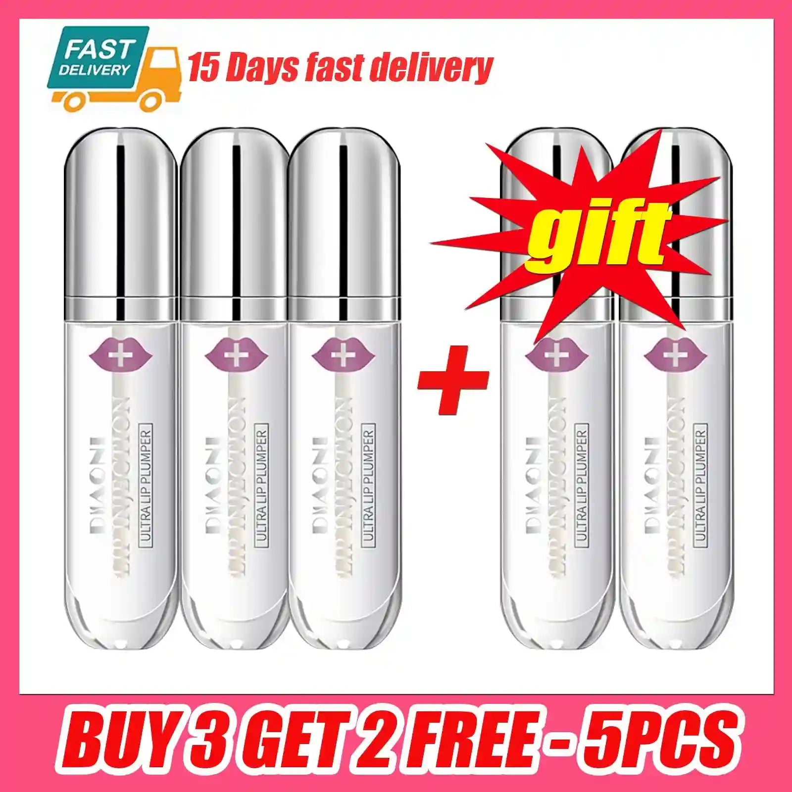 Lip Plumper Serum: Instant Volumizing Lip Treatment for Fuller Lips Lip Care Buy 3get 2-5pcs Tidesmit