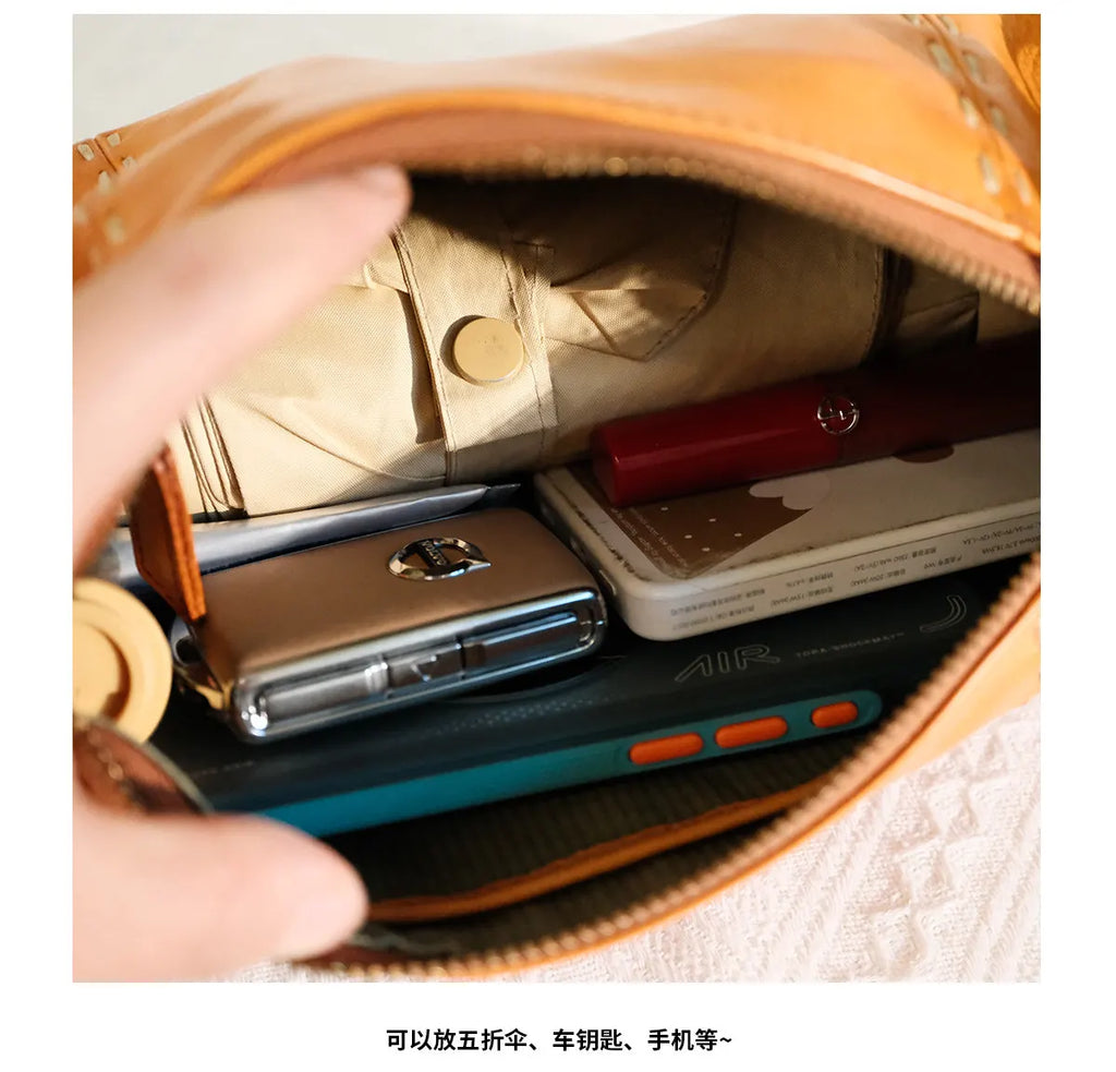 fashion party genuine leather stitching ladies crossbody bag organizers designers handmade real cow leather women shoulder bag
