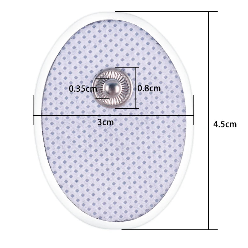 TENS Unit Electrode Pads: Reusable Muscle Stimulator Gel Sets Back Massage Instrument Tidesmit