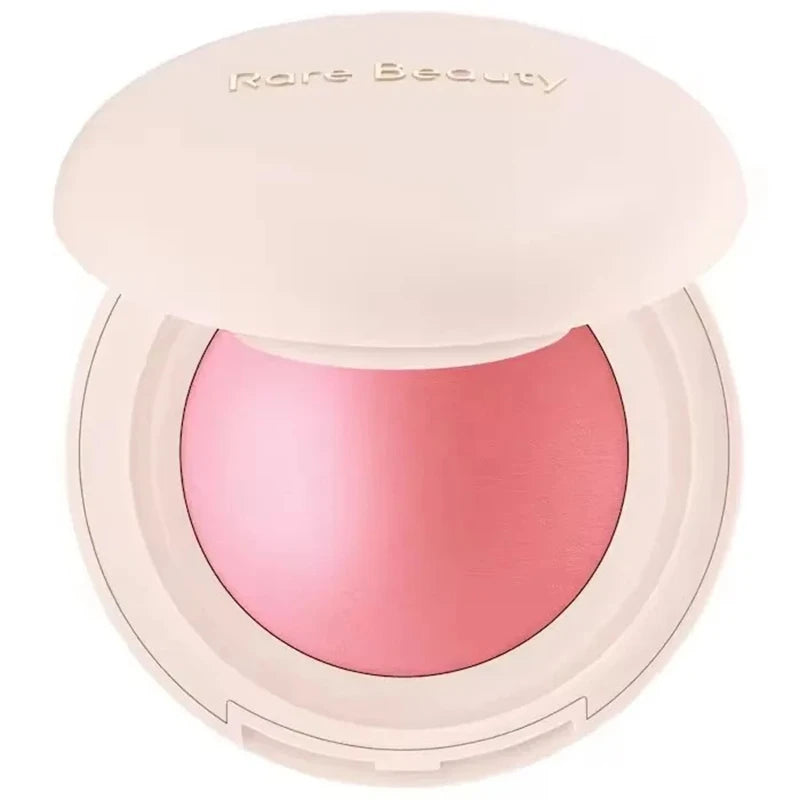 Tidesmit Rare Beauty liquid highlighter and blush texture close-up for radiant long-lasting face makeup finish