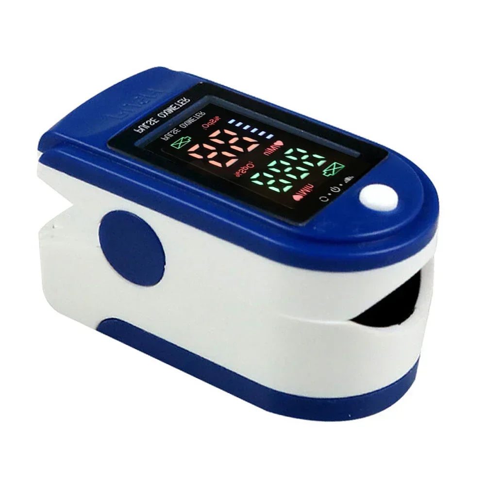 Finger Oximeter Digital Fingertip Pulse Oximeter Blood Oxygen Saturation Meter Finger SPO2 PR Heart Rate Monitor Health Care