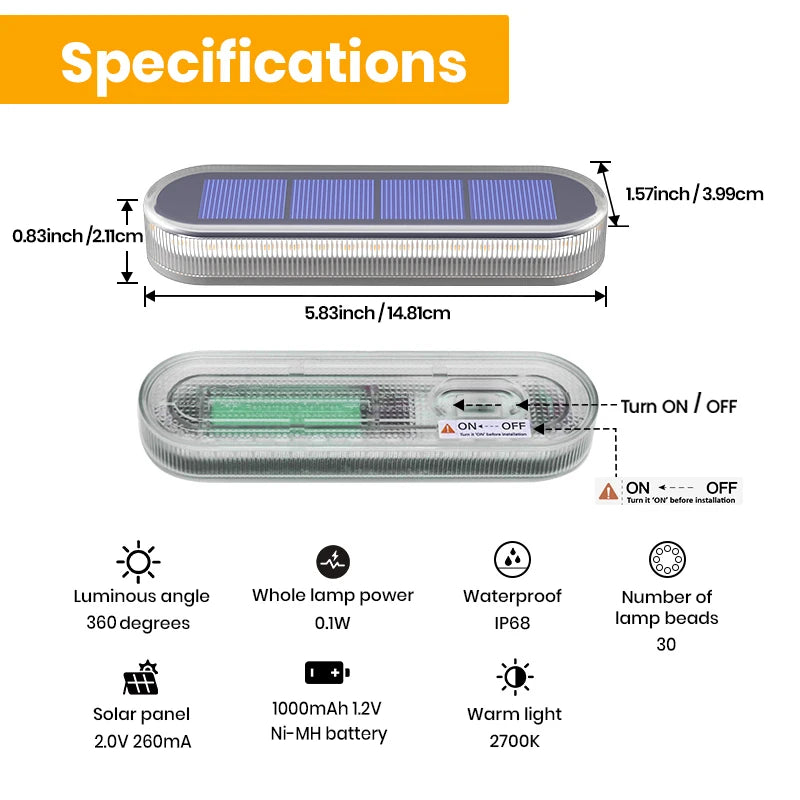 5 Years Lifespan 4 Pack Solar LED Deck Lights Blue Auto On/OFF Outdoor Waterproof IP68 Anti-pressure 5 tons Solar Garden Step Lights for Stairs Fence Yard Patio Pathway