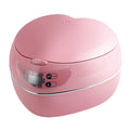 Pink 1.8L rice cooker with top control panel and indicator lights