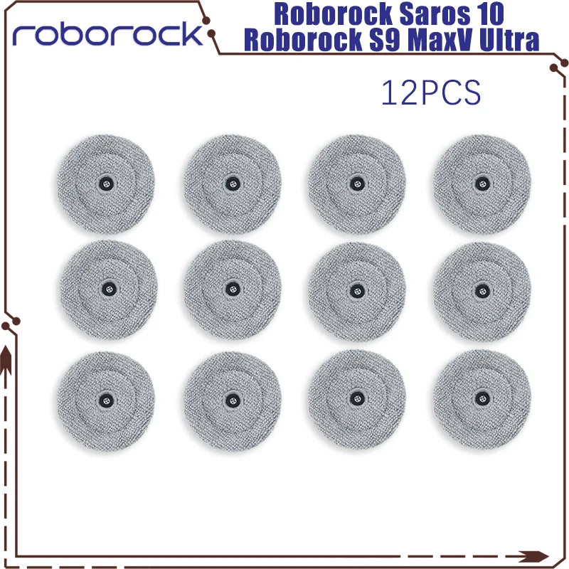 Tidesmit replacement parts set for Roborock Saros 10 and S9 MaxV Ultra including roller, brushes, filters and mop pads