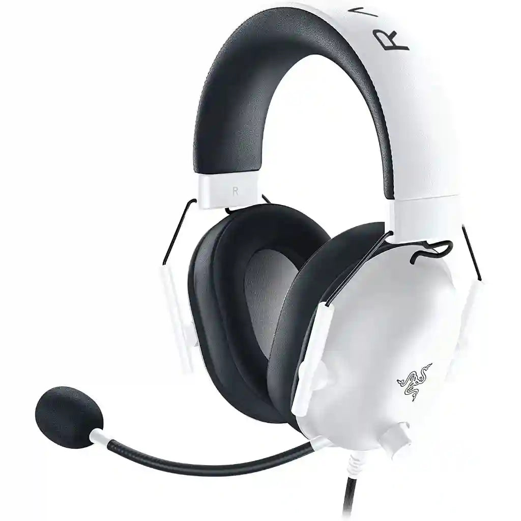 Razer BlackShark V2 X Gaming Headset with 7.1 Surround Sound - Black, White, Green White Tidesmit