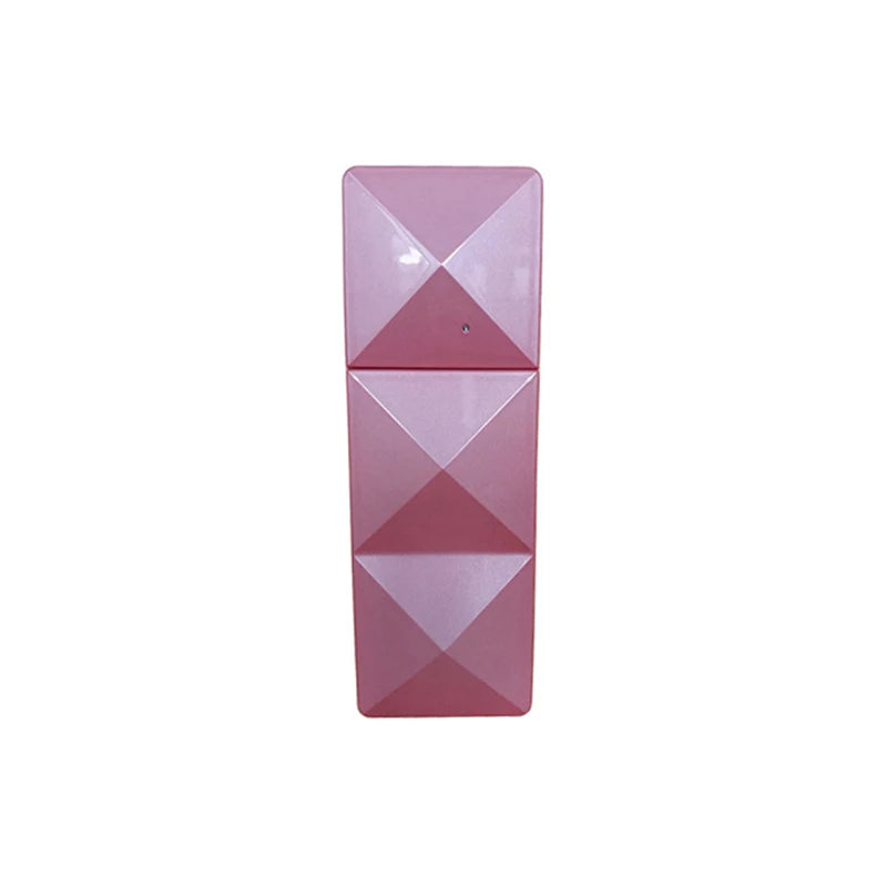Pink portable nano facial steamer for hydrating, pore cleaning, and eyelash extension care, USB rechargeable design.