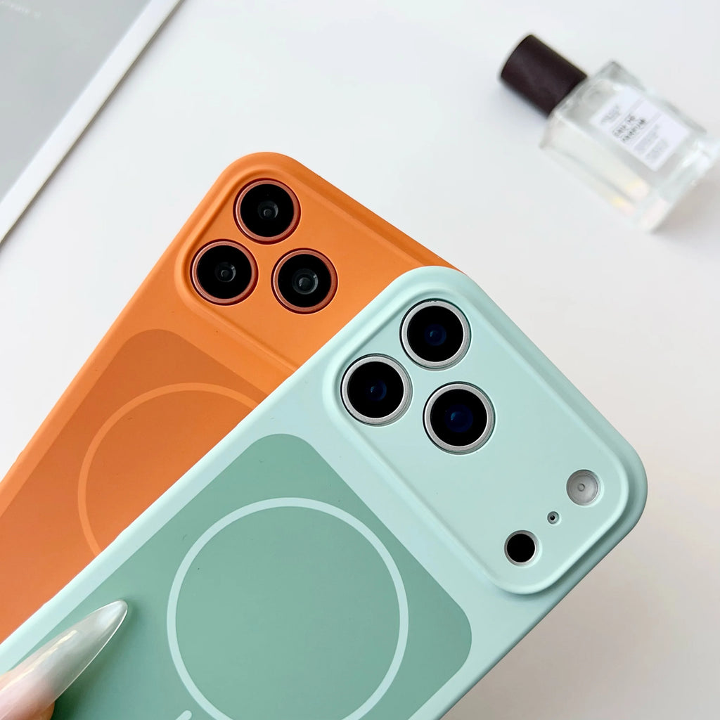 iPhone 17 Pro Max Magnetic Silicone Case - Shock-Absorbing Slim Cover Tidesmit