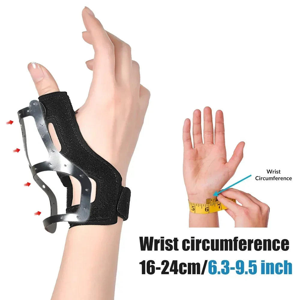 Thumb Support Brace Stabilizer Splint for Tendonitis, De Quervain's, Arthritis, Trigger Finger, Fits Both Hands