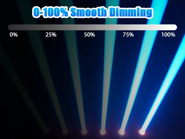 150W LED Moving Head Light RGB Beam Effect Lights DMX512 Stage Lighting Projector for Live Show Concert Bar Club Theater Wedding