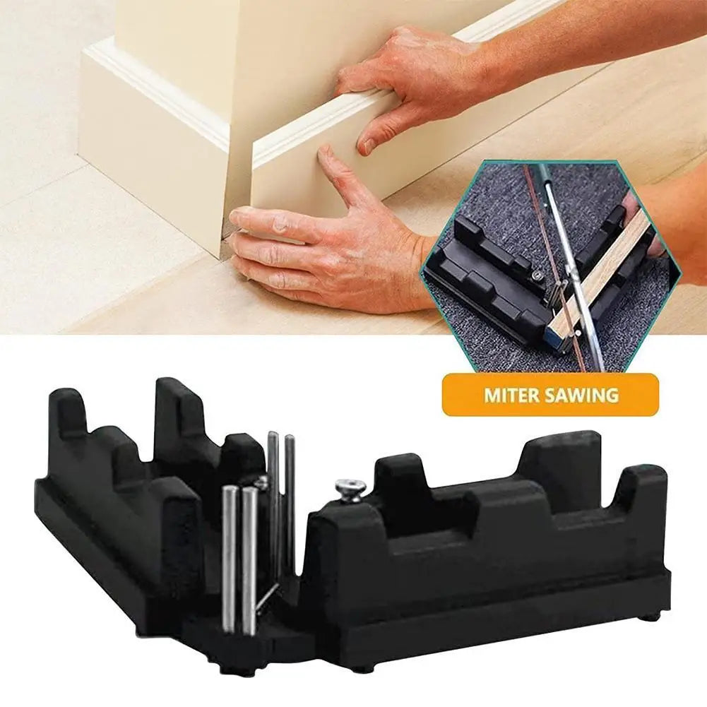 2 In 1 Miter Measuring Cutting Tool Bevel Gauge and Mitre Box Measuring Cutting Tool Measure Bevels and Miter Sawing Angle Cutti
