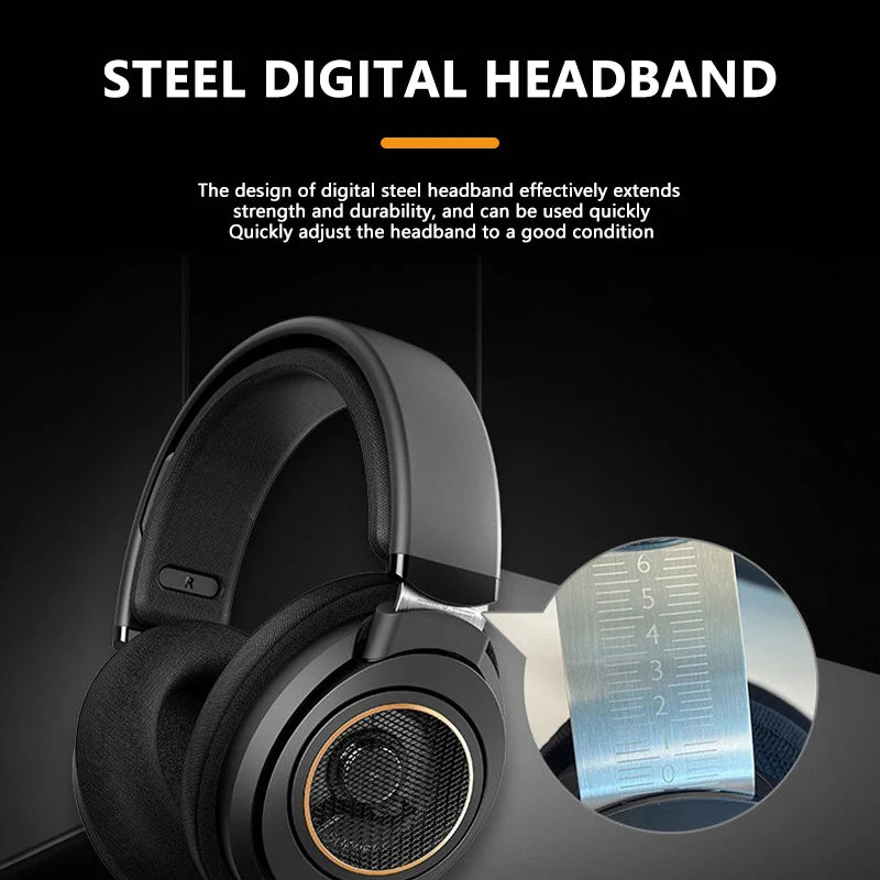 Wired Open-Back Studio Headphones for Professional Monitoring - Black Tidesmit