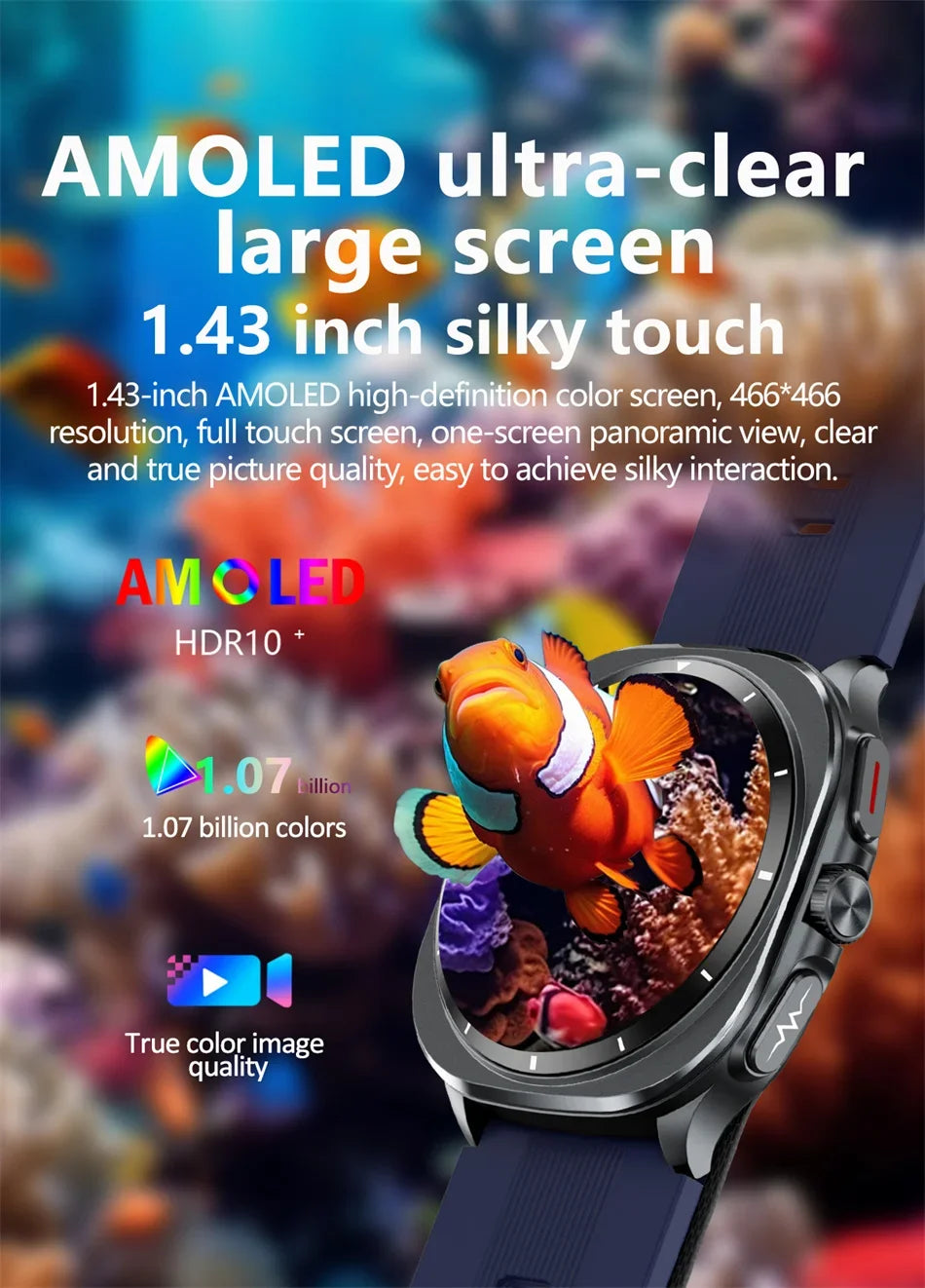 HY Digital Airbag Smartwatch for Huawei, Air Pump True Accurately Blood Pressure Watches Uric Acid Blood Lipids Health Watch Men