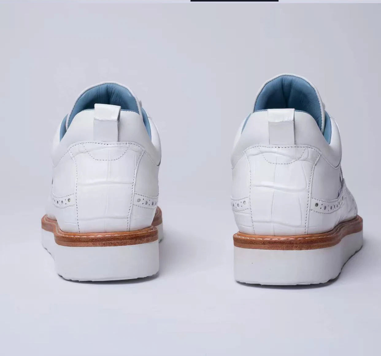 sanyeshechiping new men sports shoes male crocodile shoes white blue teo color men shoes fashion leisure running shoes