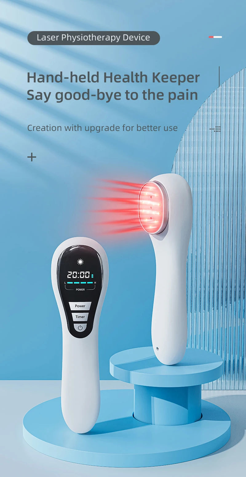 Hand-held Physical Treatment LllT Low-level Infrared Red Light Cold Laser Therapy Device For Relieve Neck Back Arthritis Pain