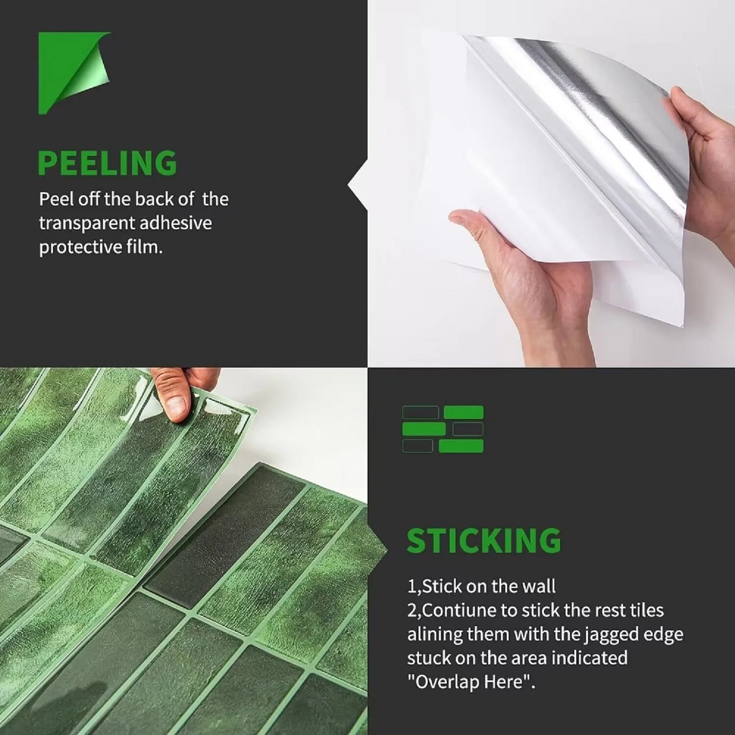 Backsplash Tile for Kitchen Peel and Stick, Self Adhesive Stick on Subway Tiles for Kitchen, Bathroom
