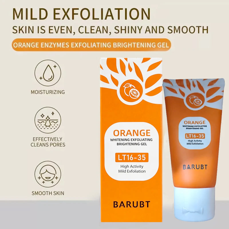 Orange Exfoliating Gel 50g | Gentle Face & Body Scrub for Smooth Skin Scrubs Treatments Tidesmit