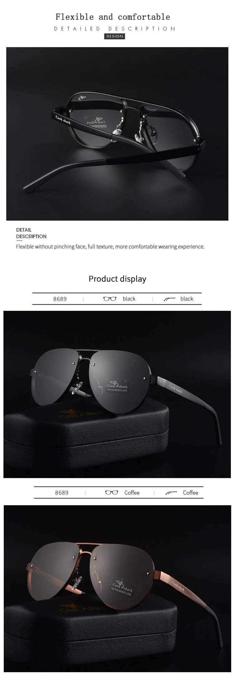 Color Changing Polarized Smart Glasses for Men - UV Protection Driving Tidesmit