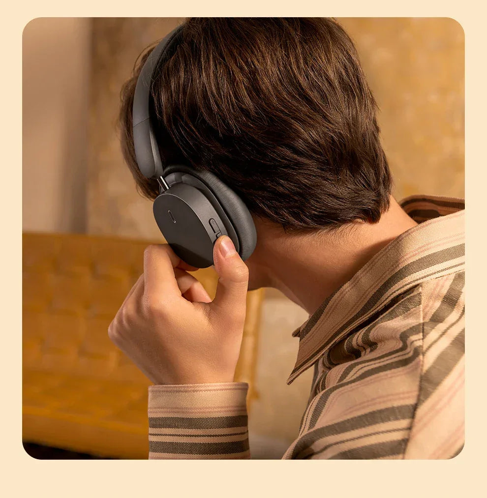 Wireless Headphones 3D Spatial Audio 70H Playtime Gray | Tidesmit Tidesmit