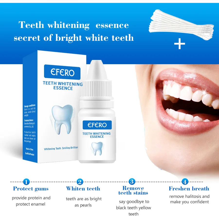 Tidesmit teeth whitening serum gel removing yellow smoke stains for fresh breath and oral hygiene