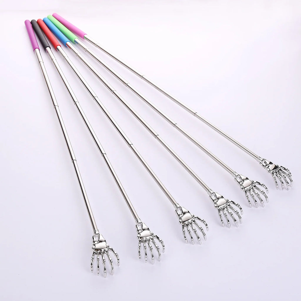 Telescopic Back Scratcher Stainless Steel Retractable Massager Back Massage Instrument Tidesmit
