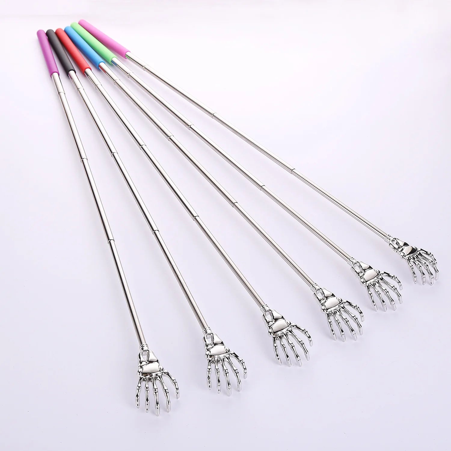 Telescopic Back Scratcher Stainless Steel Retractable Massager Back Massage Instrument Tidesmit